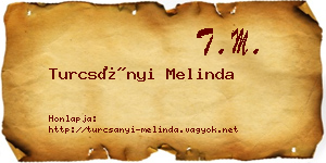 Turcsányi Melinda névjegykártya